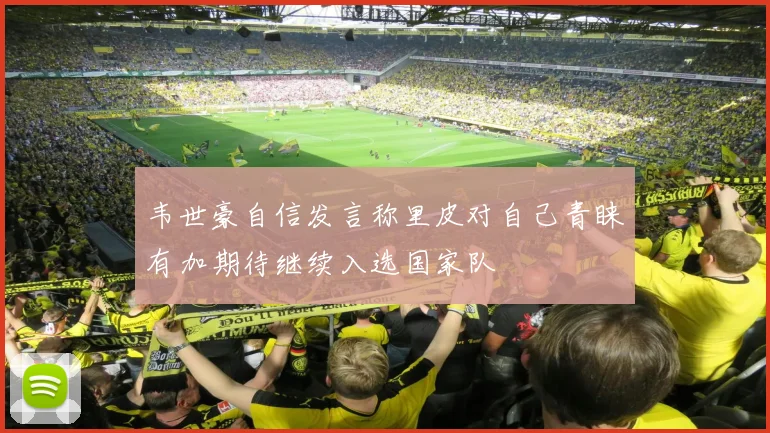 韦世豪自信发言称里皮对自己青睐有加期待继续入选国家队